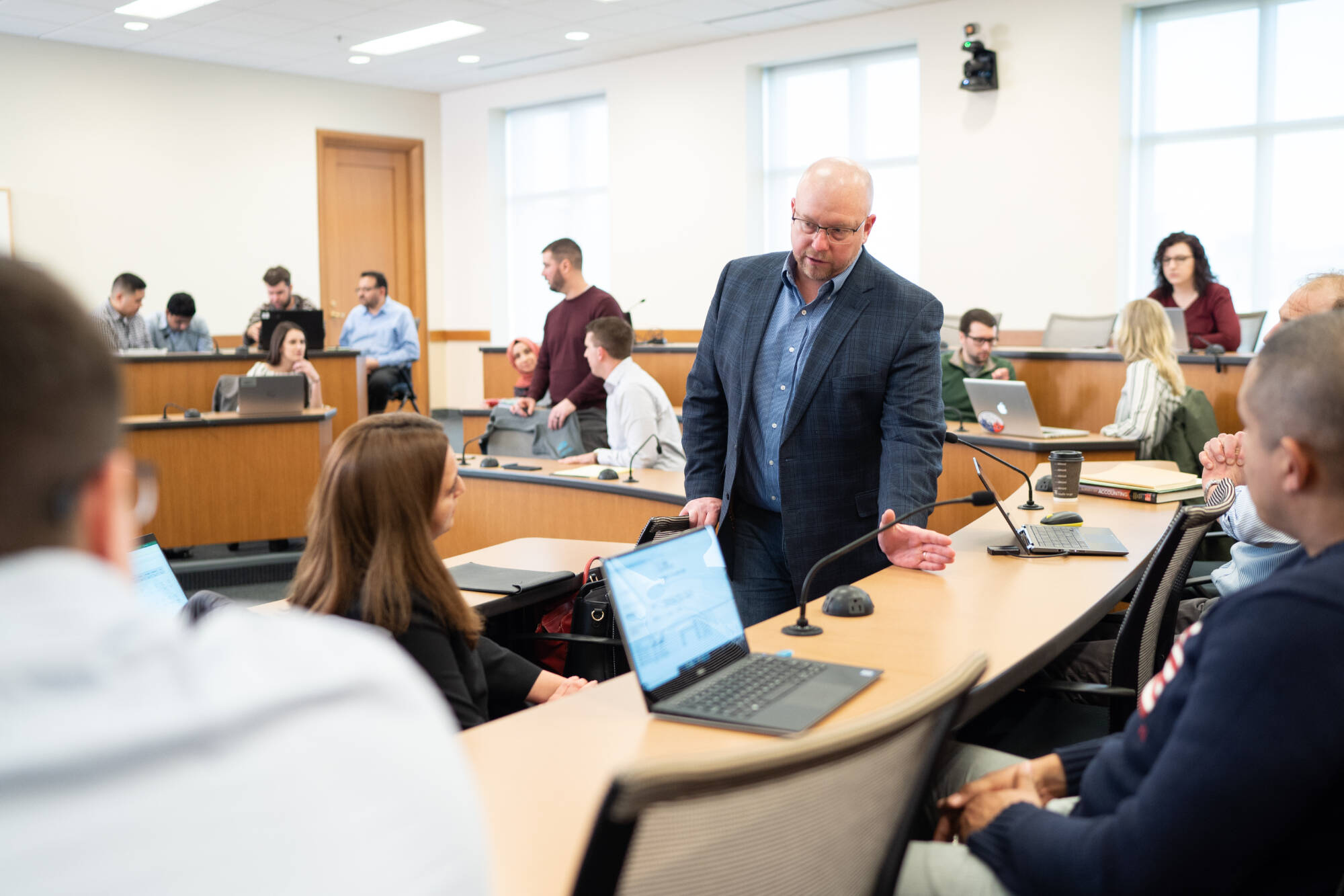 Chris Harper Teaching a PMBA Class